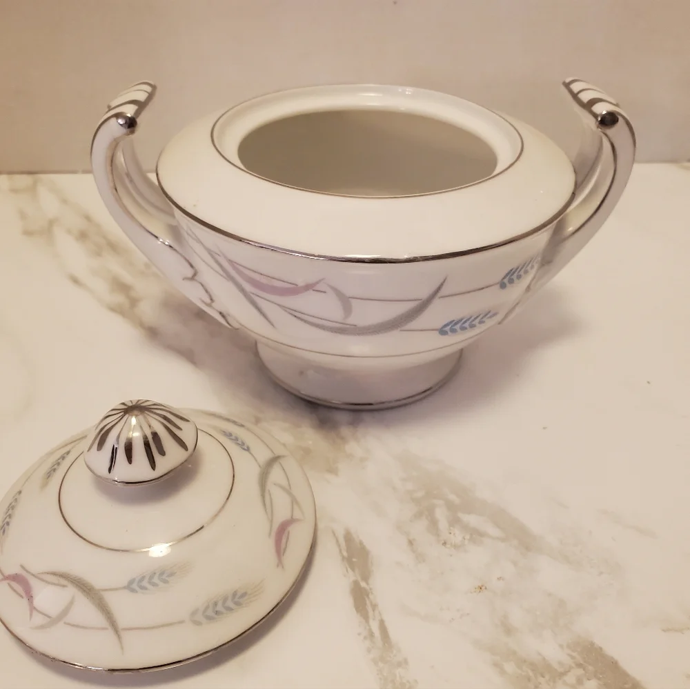 Valmont China Sugar Bowl And Lid